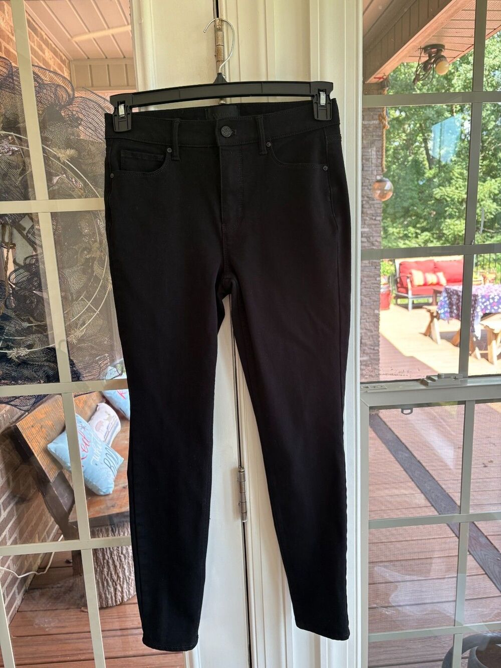 White House Black Market Black High-Rise Skinny Ankle Sculpt Jeans- 4
